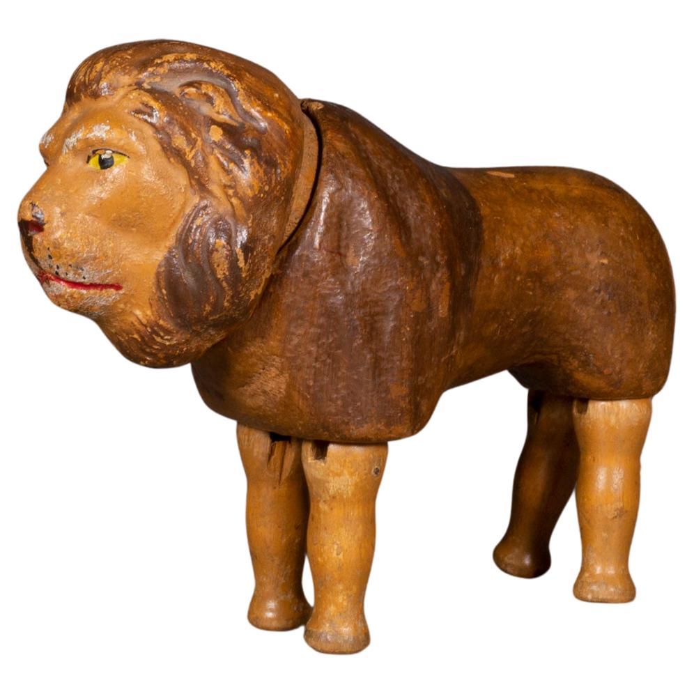 Jouet de cirque lion foncé Schoenhut "Humpty Dumpty Collection", vers1903-1935 en vente