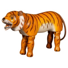 Antique Schoenhut "Humpty Dumpty Collection" Large Tiger Circus Toy c.1903-1935