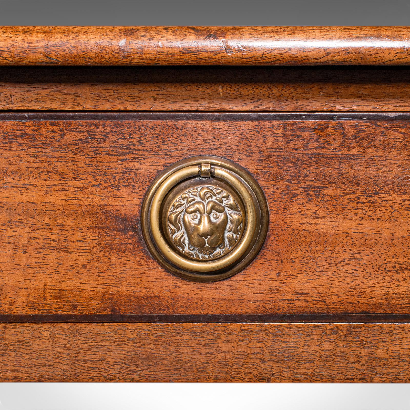 Escritorio Antiguo, Inglés, Mesa de Escribir, Lateral, Estudio, Regencia, Circa 1820 en venta 6
