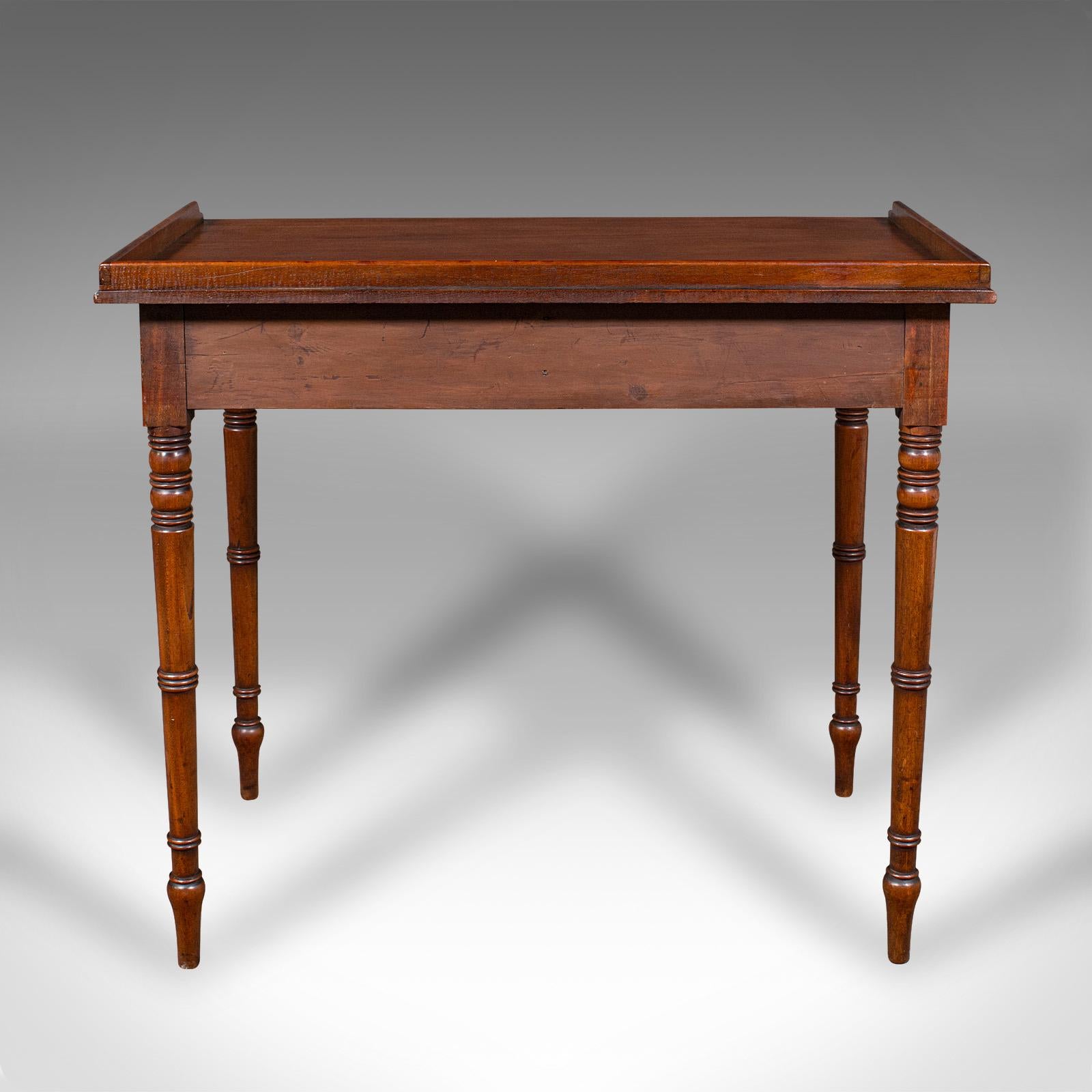 Escritorio Antiguo, Inglés, Mesa de Escribir, Lateral, Estudio, Regencia, Circa 1820 principios del siglo XIX en venta
