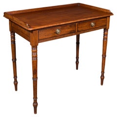 Antique Scholar's Desk, English, Writing Table, Side, Study, Regency, Circa 1820