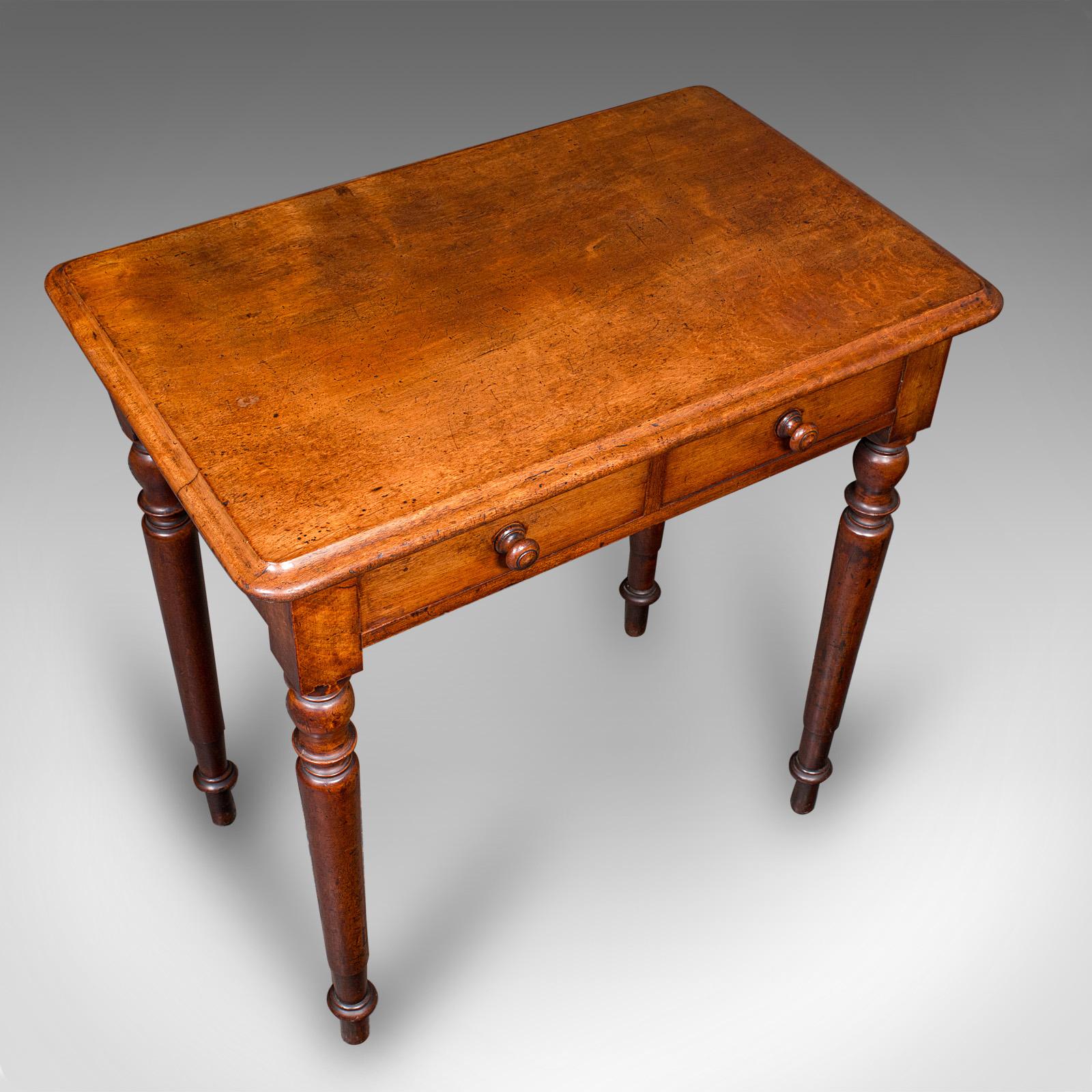 19th Century Antique Scholar's Writing Table, English, Side, Correspondence Desk, Victorian