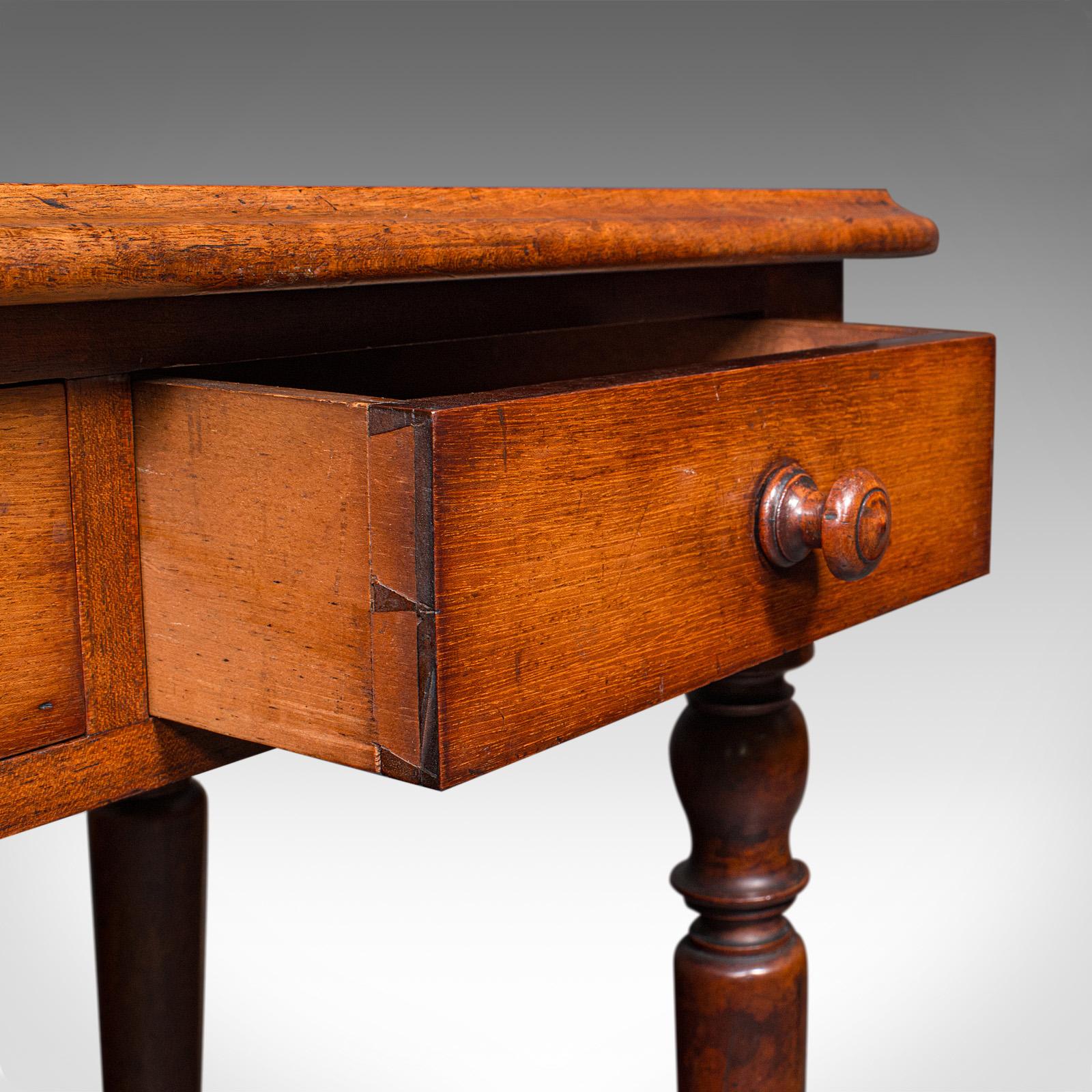 Antique Scholar's Writing Table, English, Side, Correspondence Desk, Victorian 1