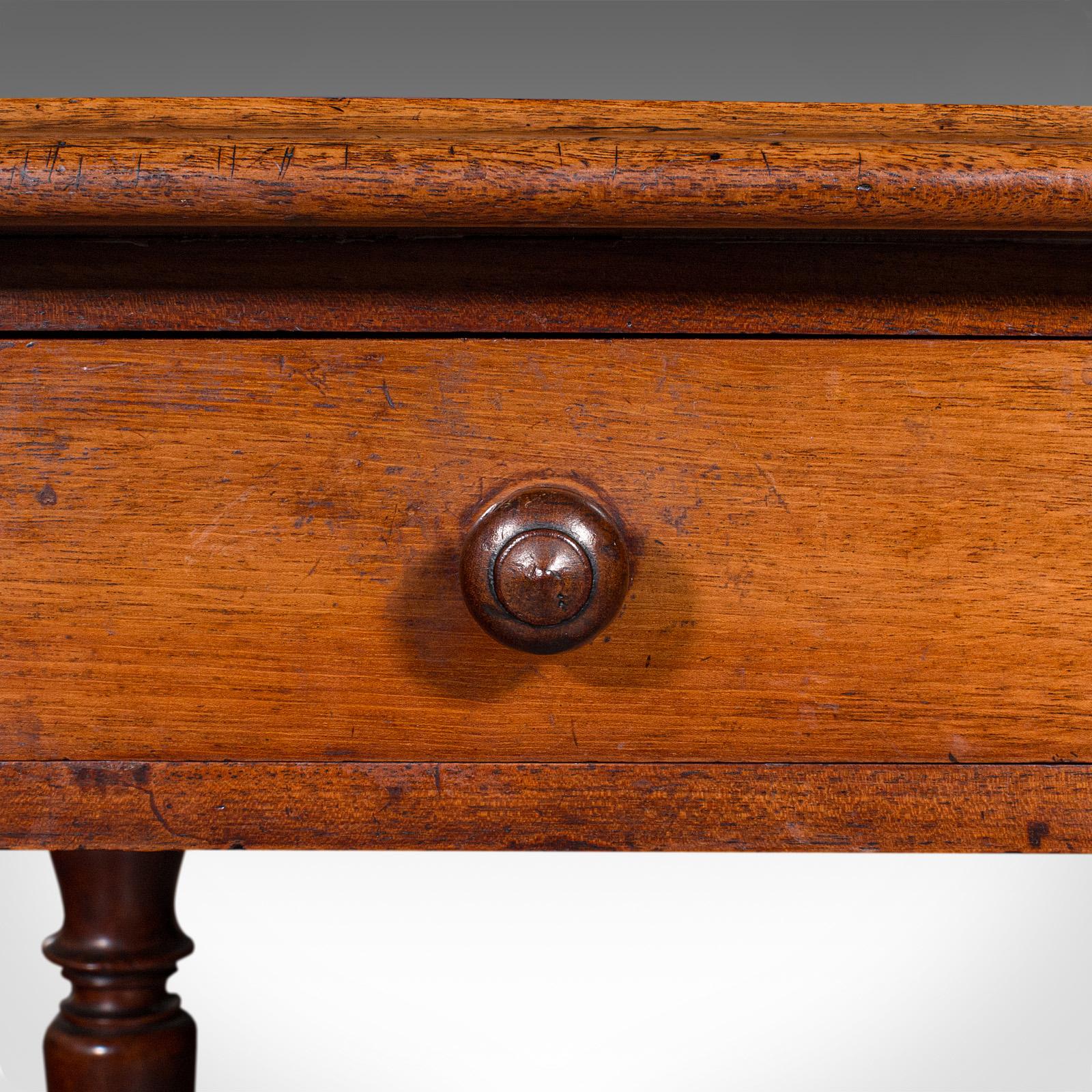 Antique Scholar's Writing Table, English, Side, Correspondence Desk, Victorian 2