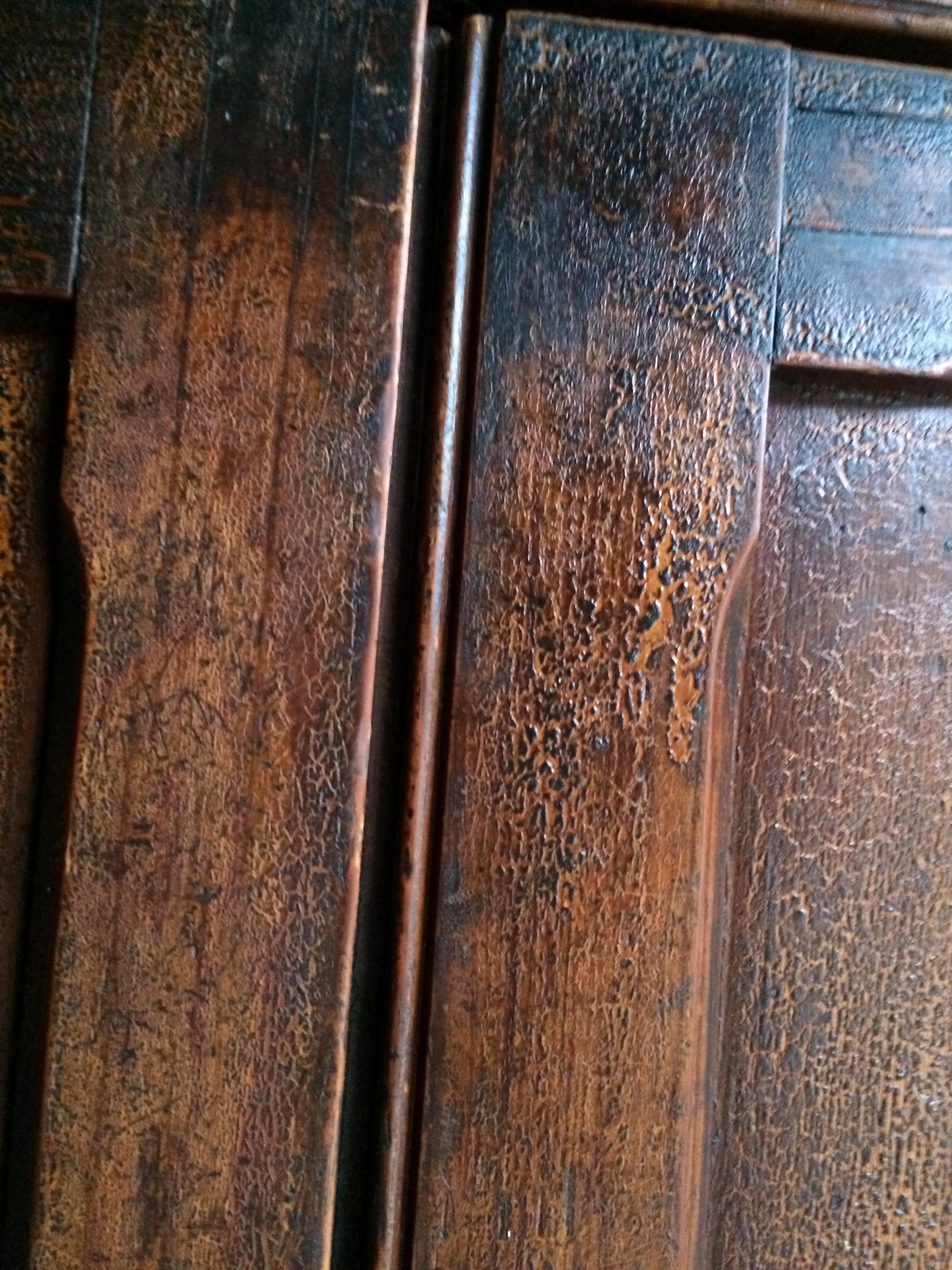 Ancienne armoire scolaire en pin massif Victorien 19e siècle:: vers 1875 2