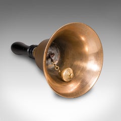 Antique Schoolmaster's Hand Bell, English, Bronze, Dinner Chime, Edwardian, 1910