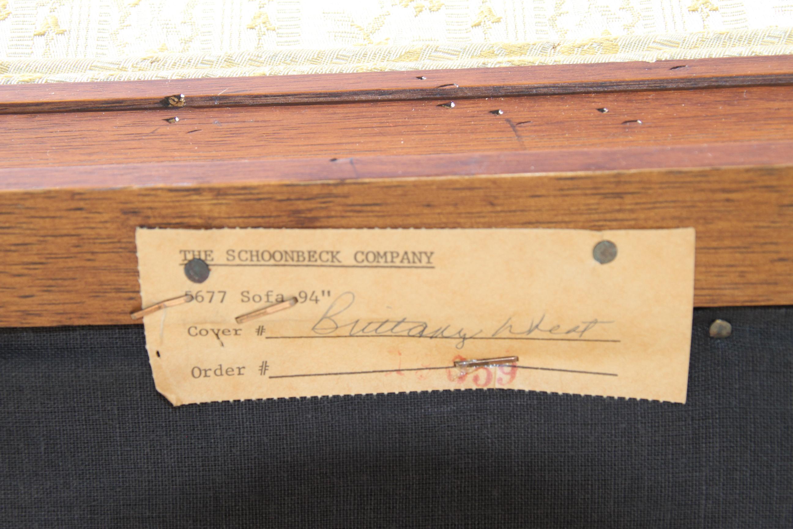 Antique Schoonbeck Company Cane Sofa 7