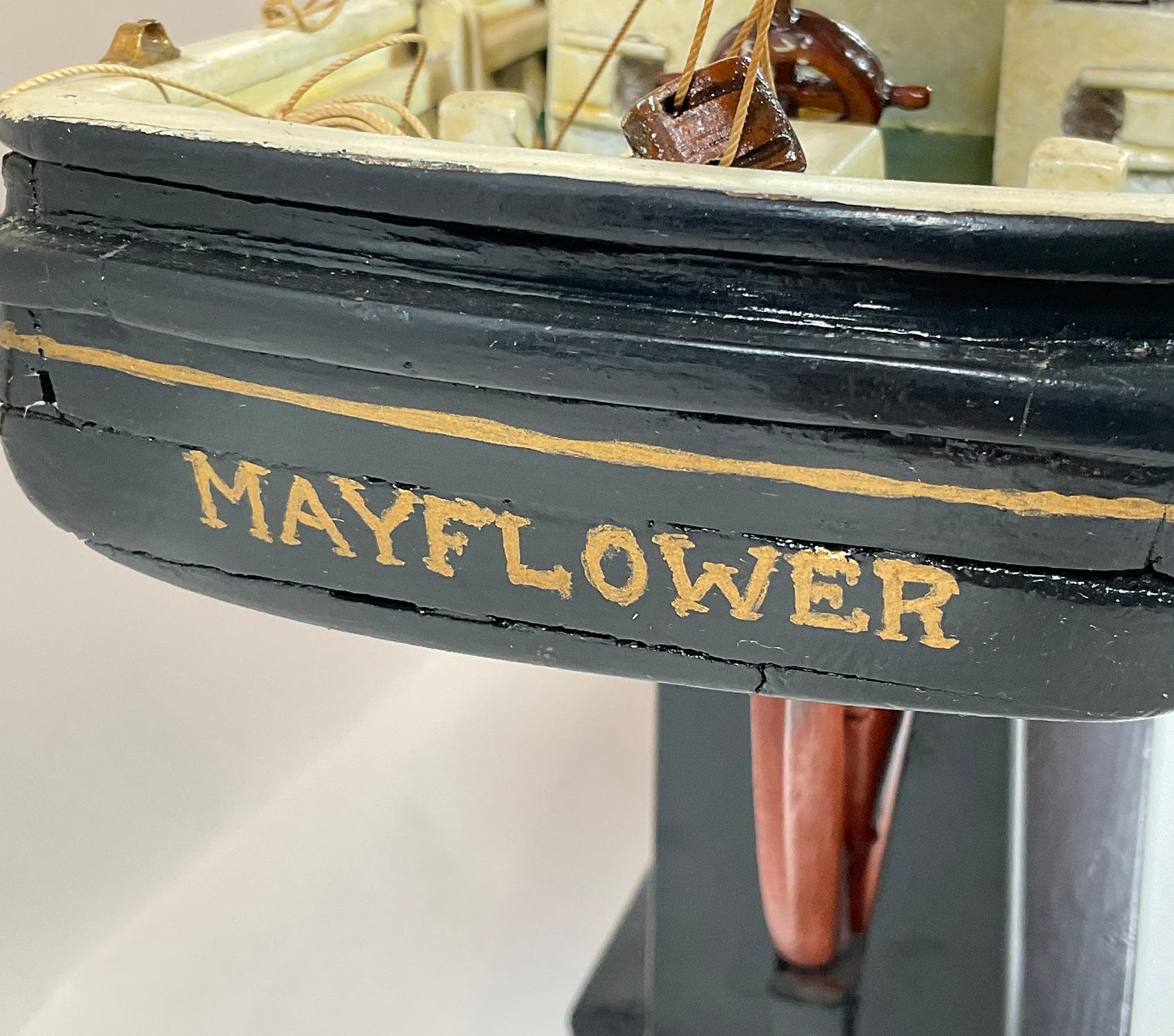 Antique Schooner Ship Model of Mayflower For Sale 4
