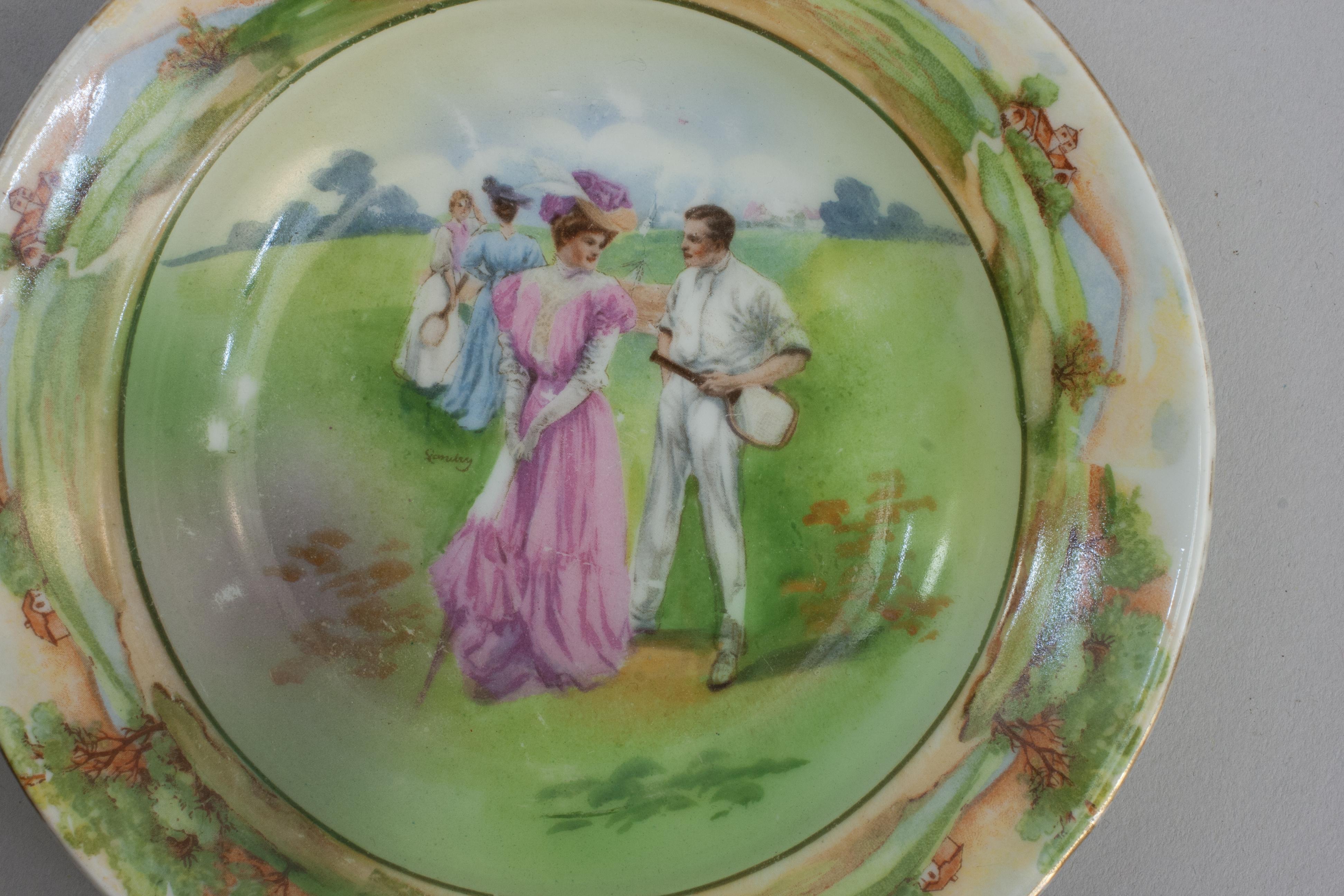 Plato de tenis antiguo Schwarzburg en Bueno Estado en Oxfordshire, GB