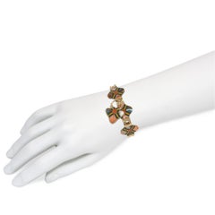 Antique Scottish agate specimen plaque bracelet