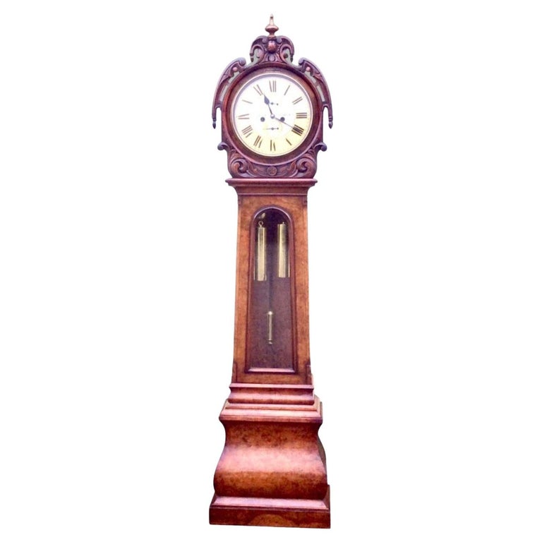 Antique Scottish Drumhead Longcase Grandfather Clock at 1stDibs