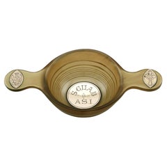 Quaich écossais ancien en corne et or jaune, vers 1890
