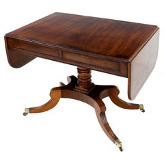 Antique Scottish Mahogany & Rosewood Crossbanded Sofa Table