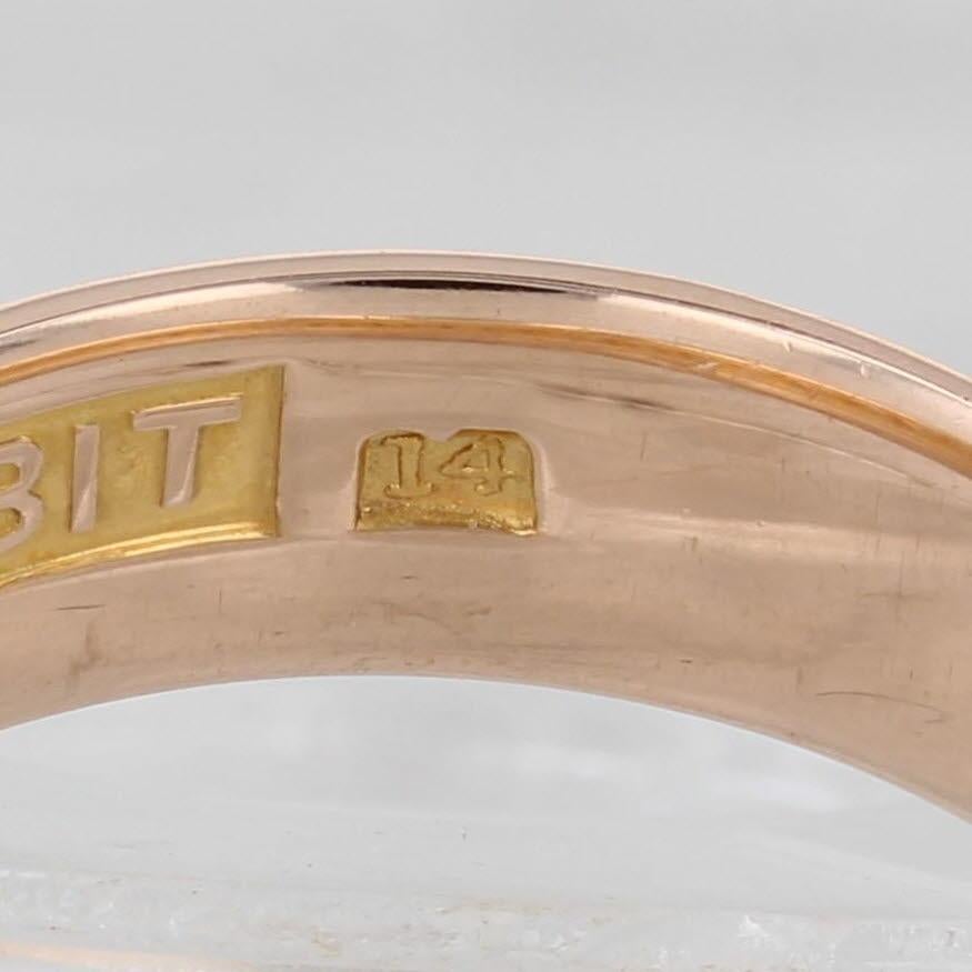 Antique Scottish Rite 14th Degree Ring 14k Rose Gold Band Masonic Size 12 For Sale 6