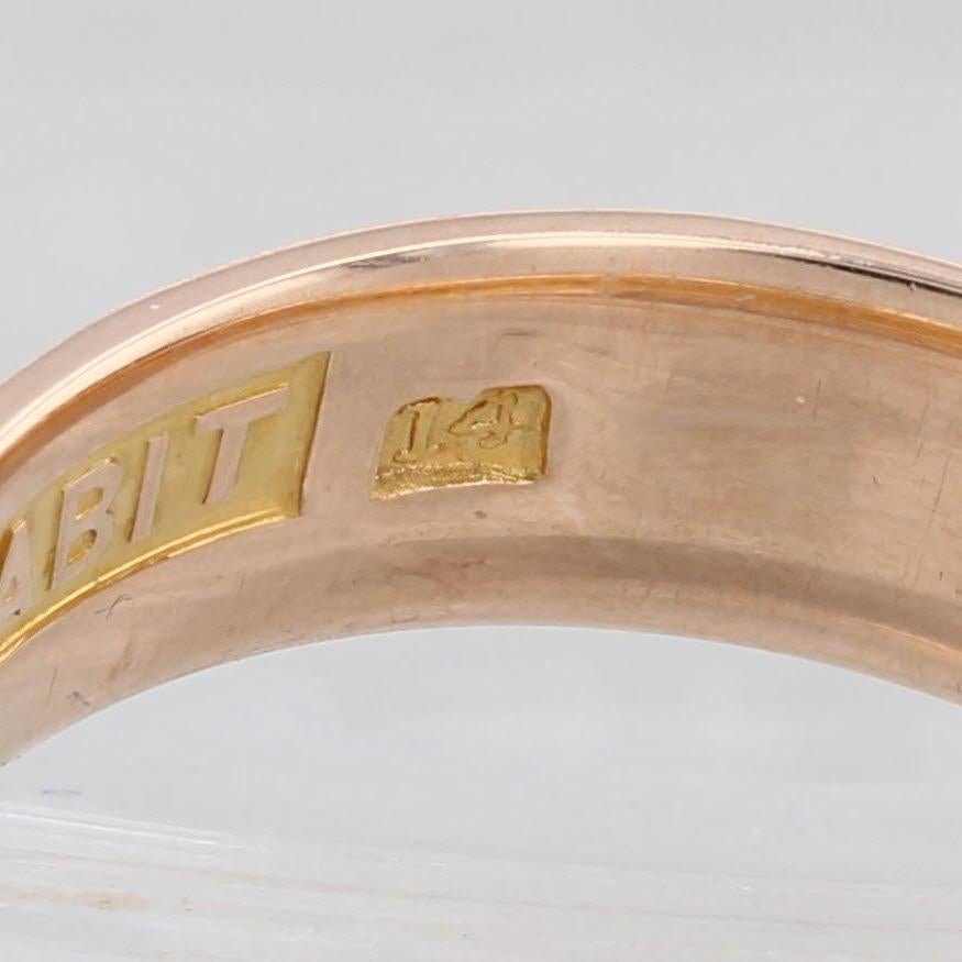Antique Scottish Rite 14th Degree Ring 14k Rose Gold Band Masonic Size 12 For Sale 2