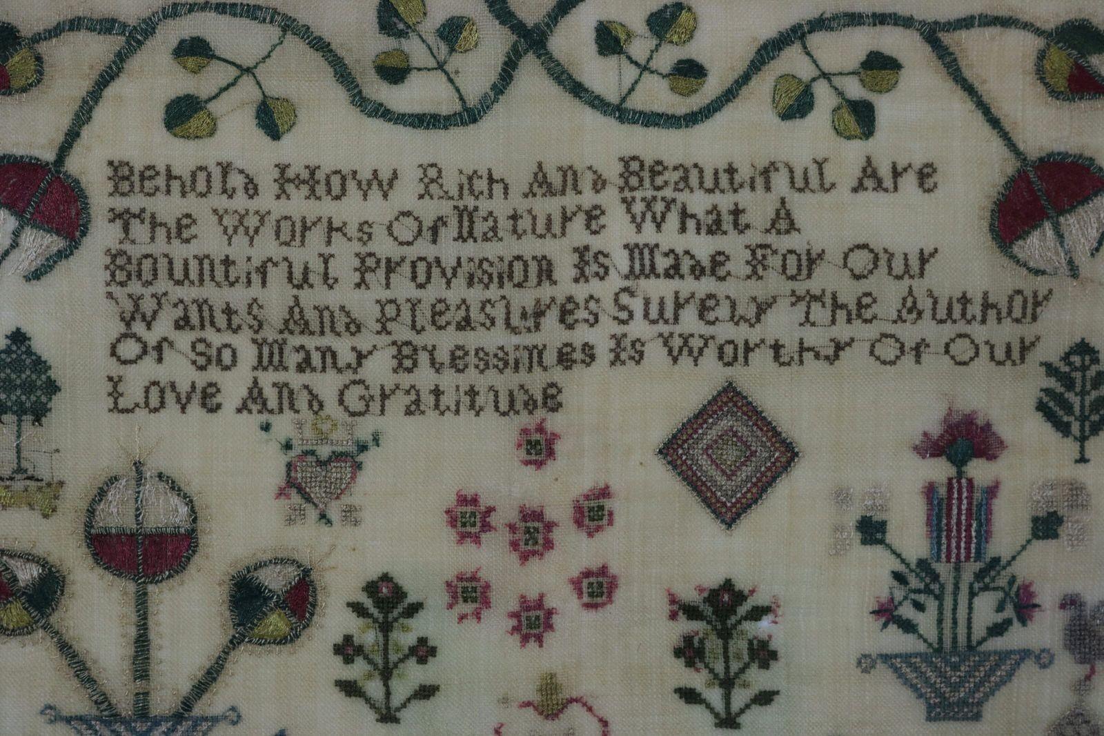 Early 19th Century Antique Scottish Sampler, 1811, by Elisabeth Murray