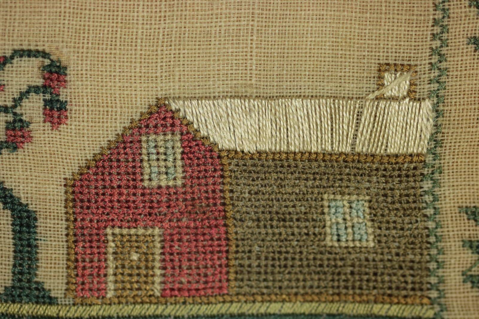 Antique Scottish Sampler, 1812, by Sarah Pugh Aged 12 3