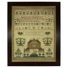 Antique Scottish Sampler, 1840, by Mary & Christian