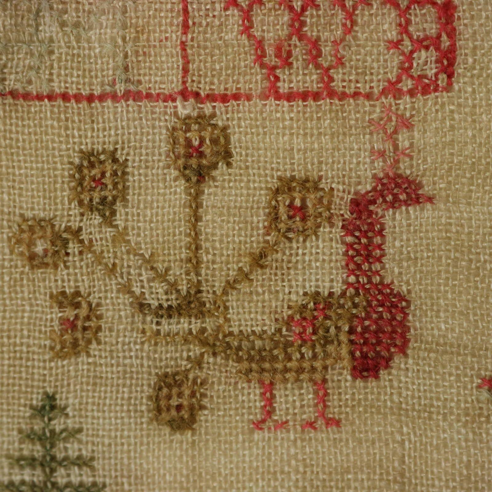 Antique Scottish Sampler, 1844, by Jean George 8