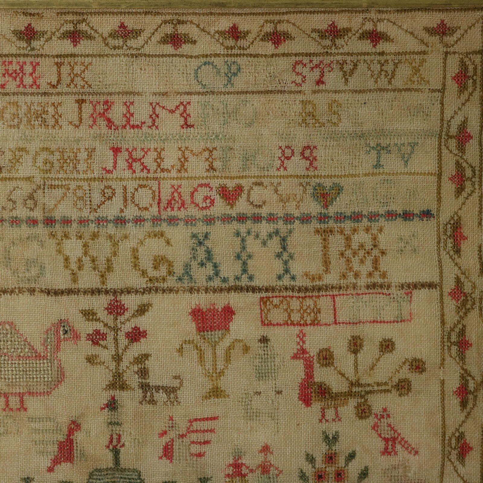 Antique Scottish Sampler, 1844, by Jean George In Good Condition In Chelmsford, Essex