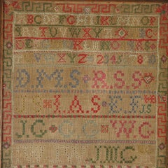 Antique Scottish Sampler, circa 1820, by Mary Souter