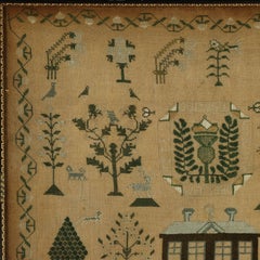 Antique Scottish Sampler, c.1840, by Helen Smith