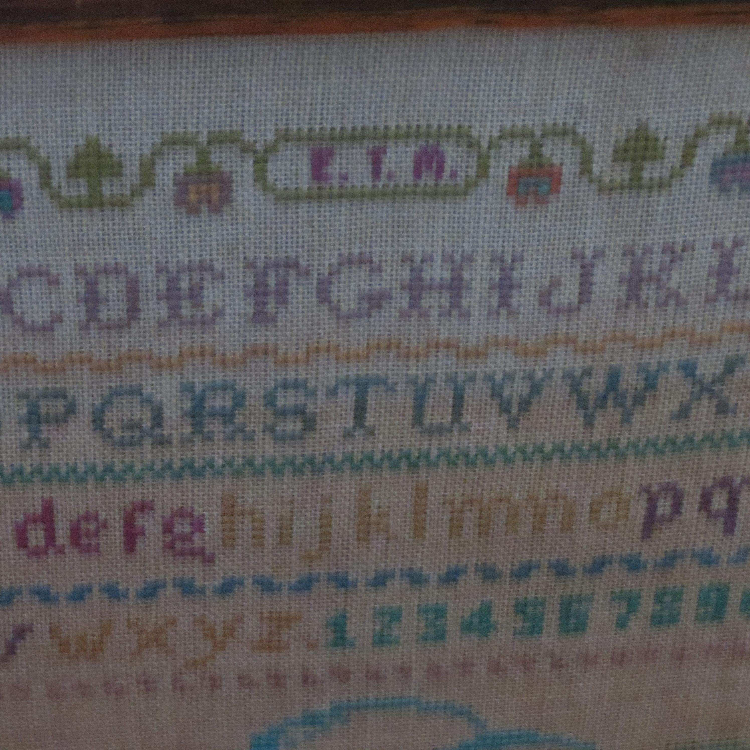Antique Scottish sampler Gang East Gang West Hame's Best In Good Condition In Stow on the Wold, GB