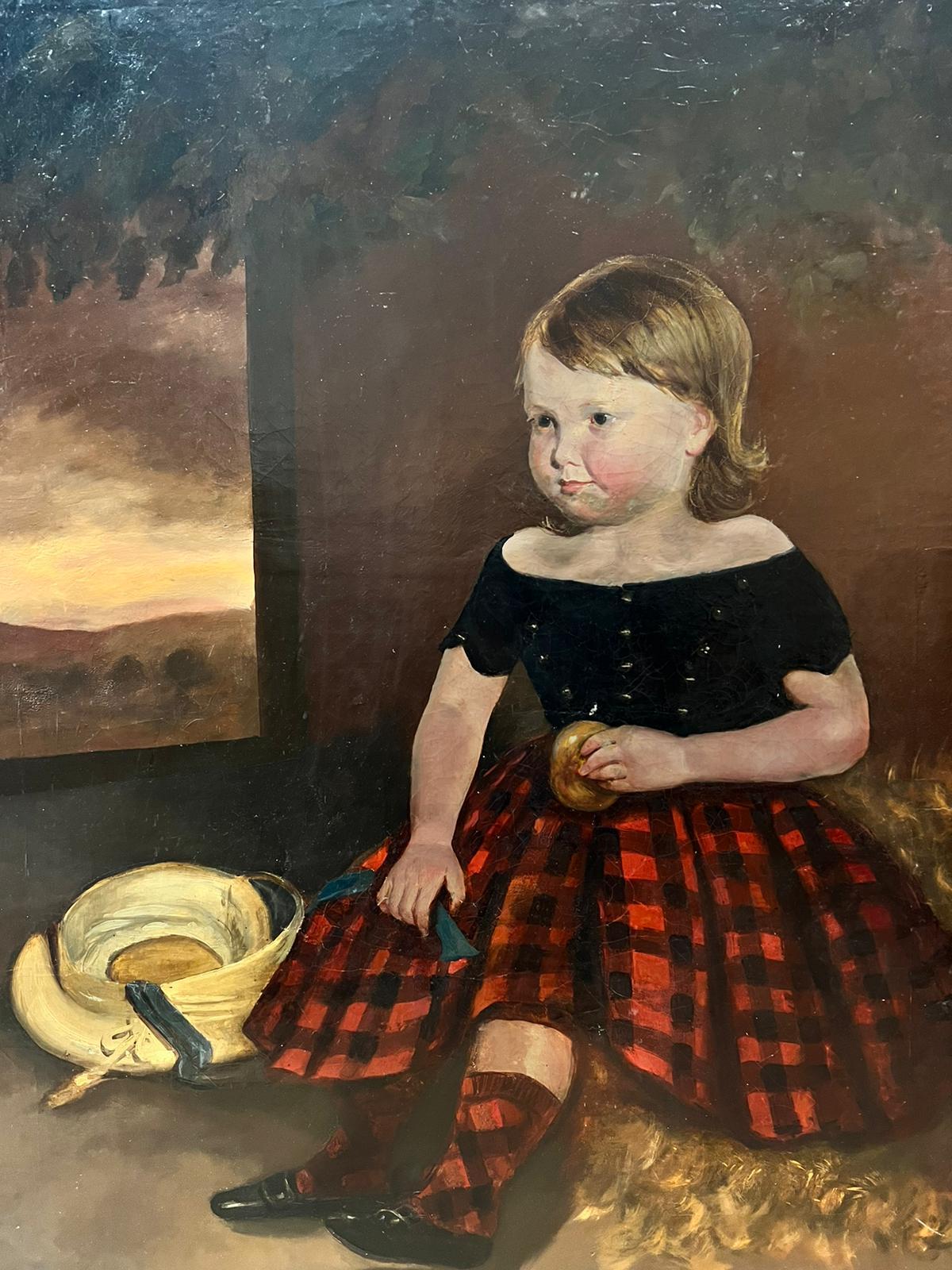 The Crofters Daughter
Scottish School, 19th century
oil painting on canvas, unframed
canvas: 36 x 28 inches
provenance: private collection, UK
condition: very good and sound condition 
