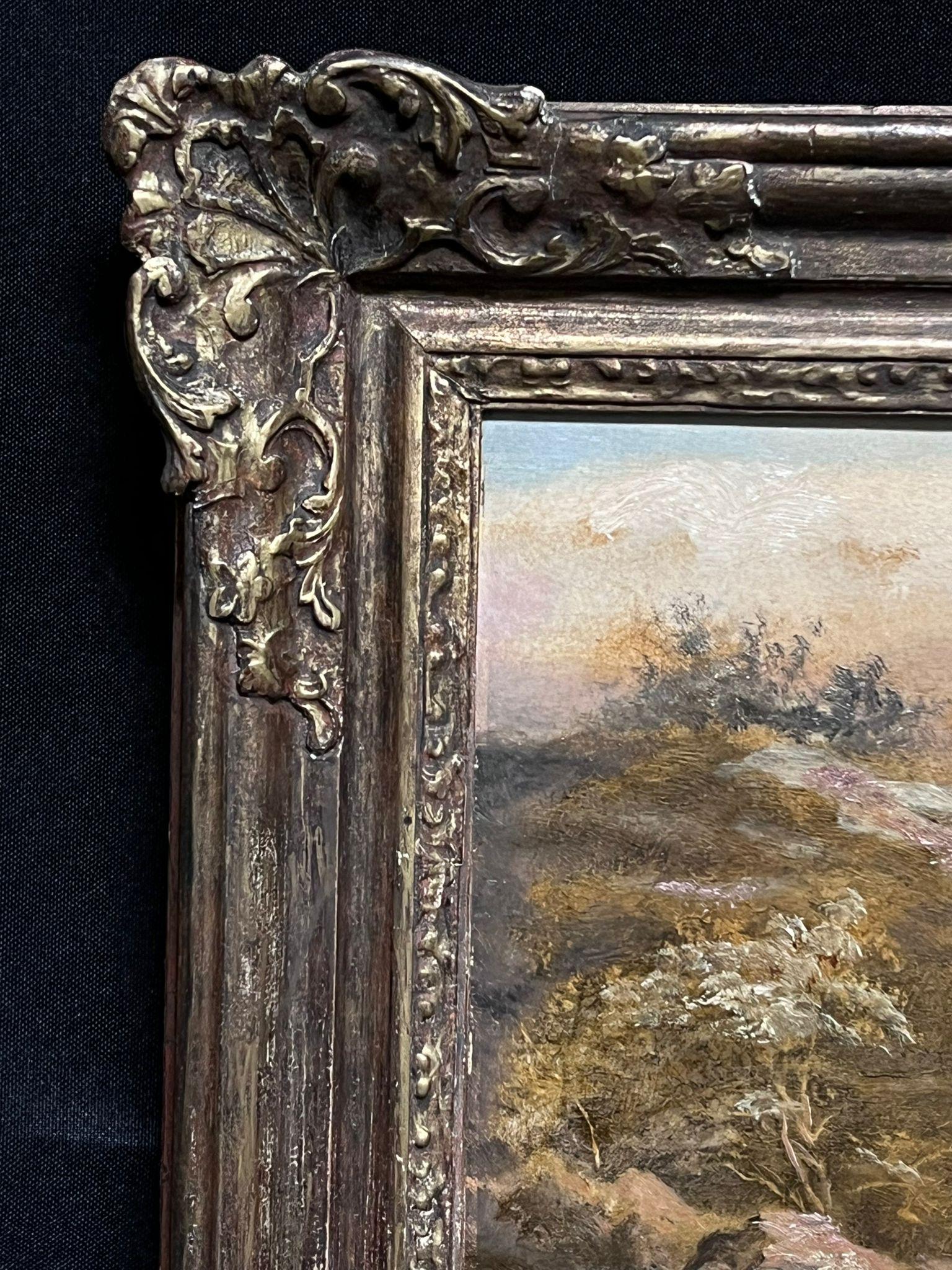 Highland Cattle in Scottish Highland Landscape Victorian British Oil Painting 4