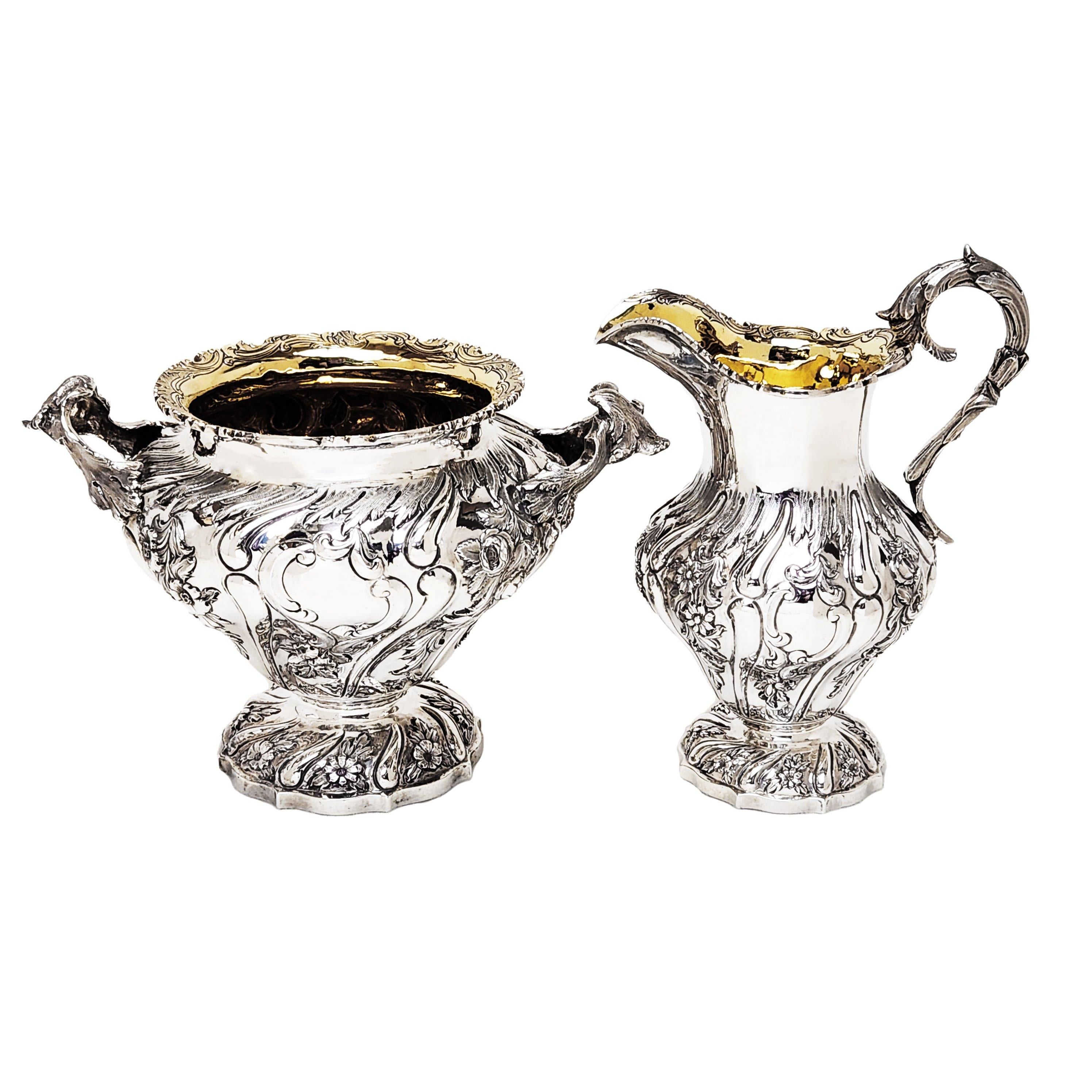 19th Century Antique Scottish Silver 4 Piece Tea & Coffee Set Edinburgh 1837 / 38  For Sale