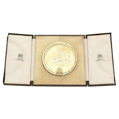Antique Scottish Sterling Silver Gilt Medallion