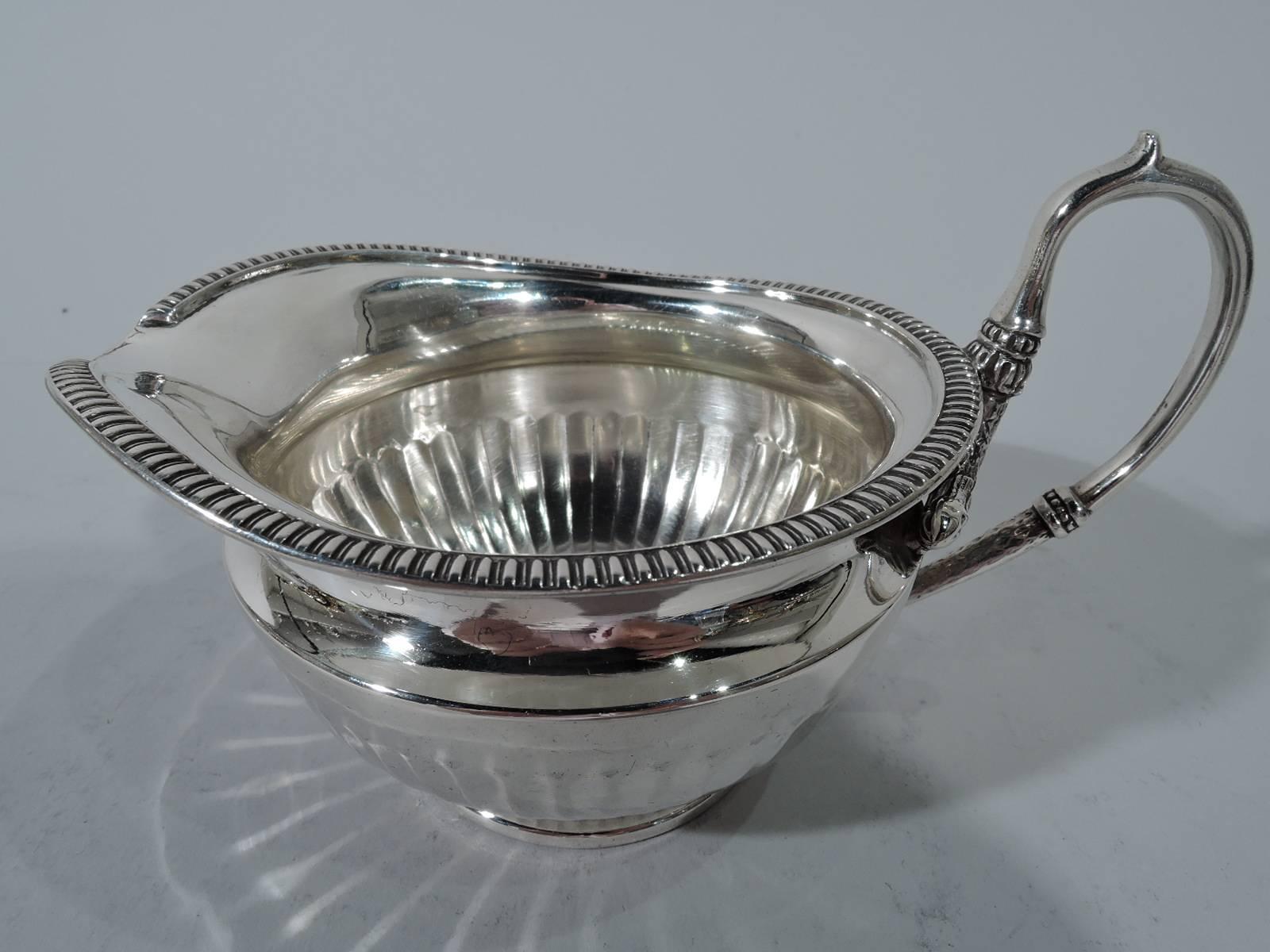 Antique Scottish Sterling Silver Regency Revival Tea Set 2
