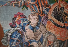 Antique Scottish Tapestry Needlepoint Scotland Mourning 1860