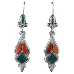 Antique Scottish Victorian Drop Earrings