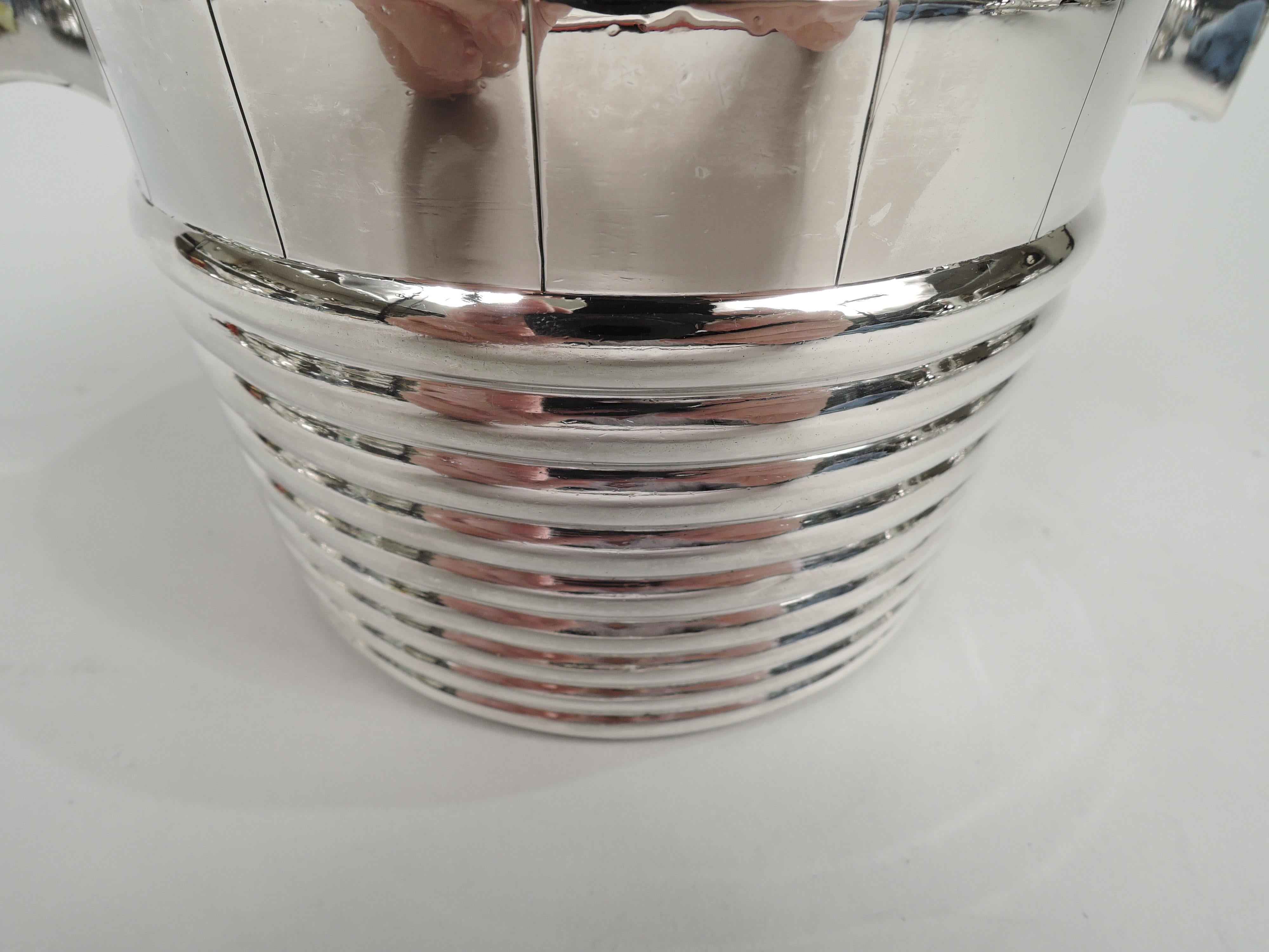 Late 19th Century Antique Scottish Victorian Sterling Silver Butter Tub