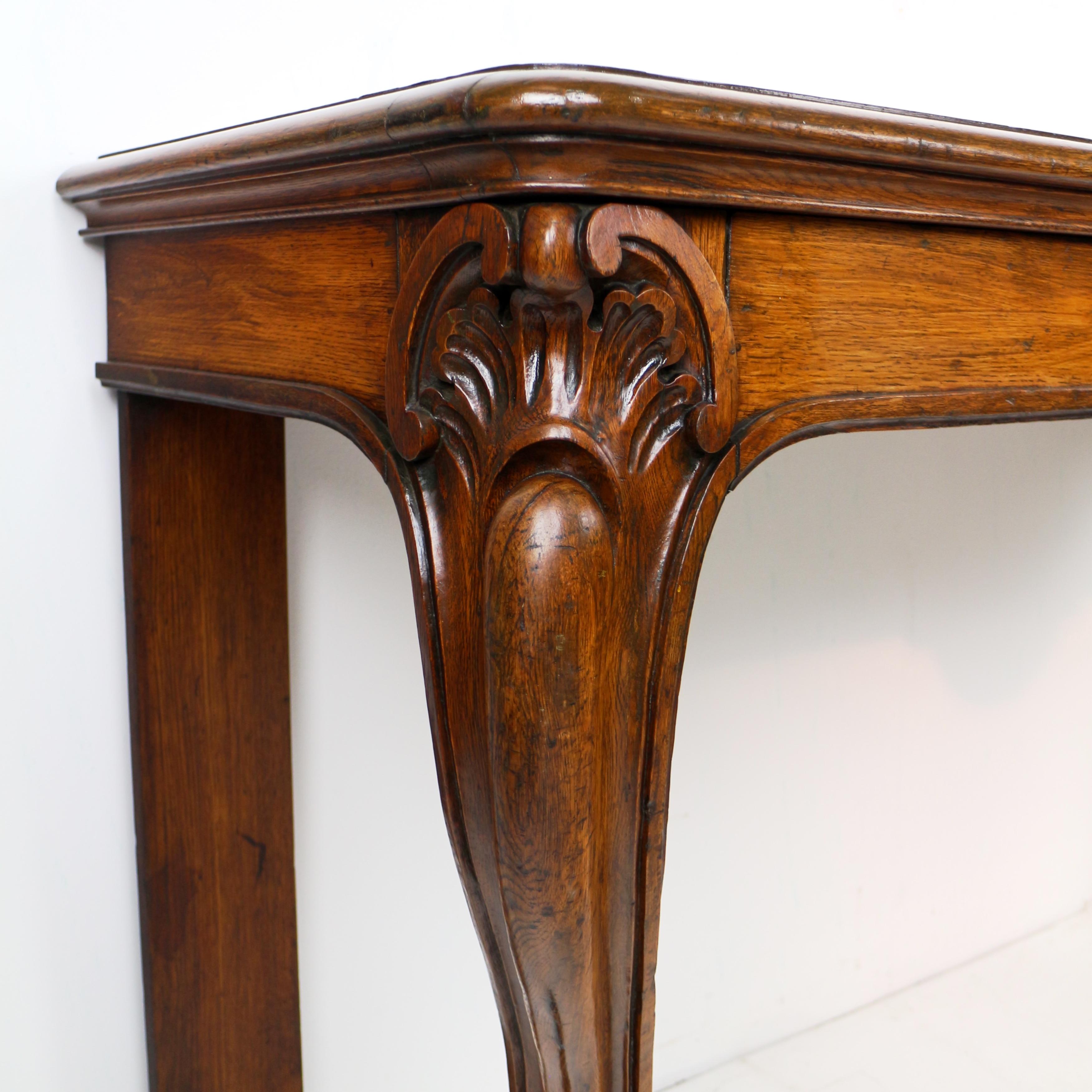 Antique Scottish William IV Oak Hall or Serving Table For Sale 5