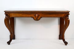 Antique Scottish William IV Oak Hall or Serving Table