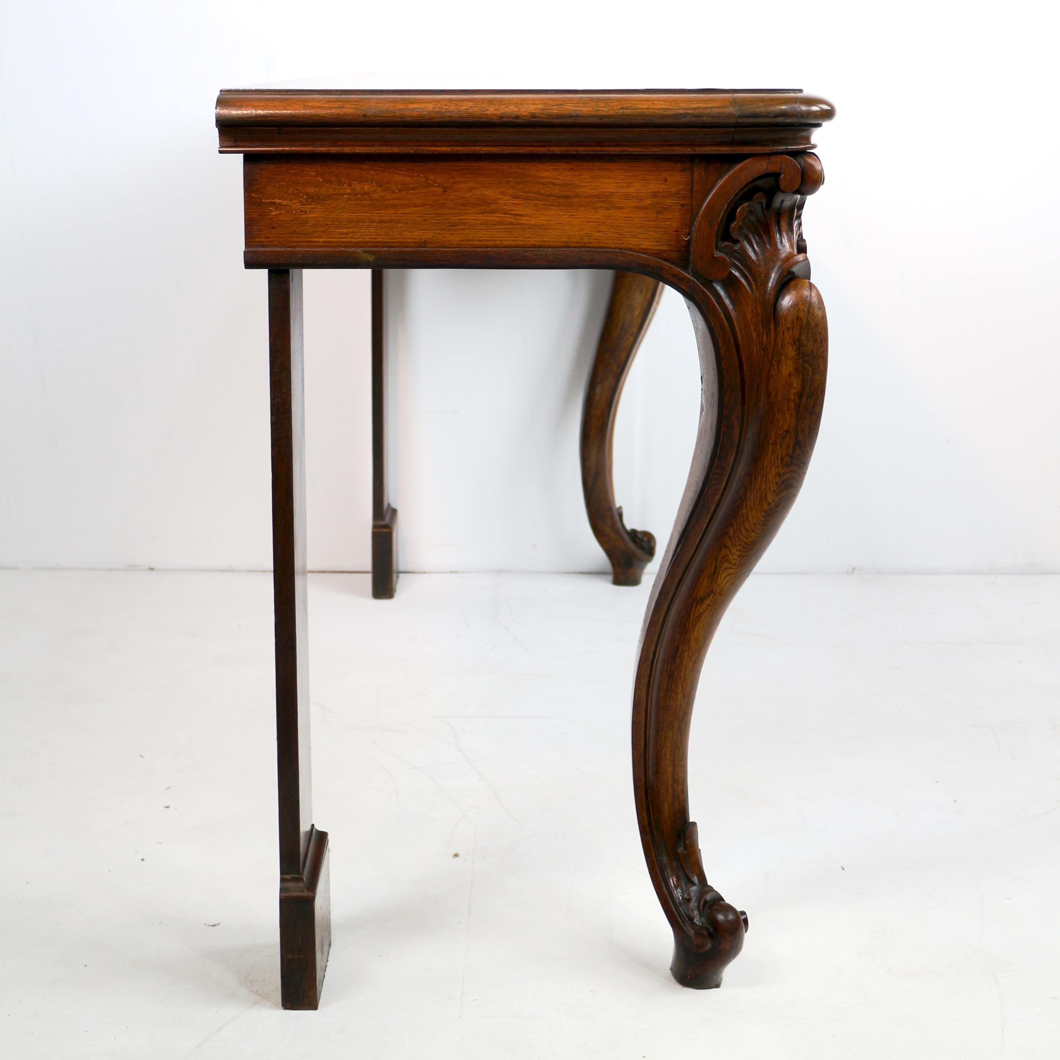 Antique Scottish William IV Oak Hall or Serving Table For Sale 15