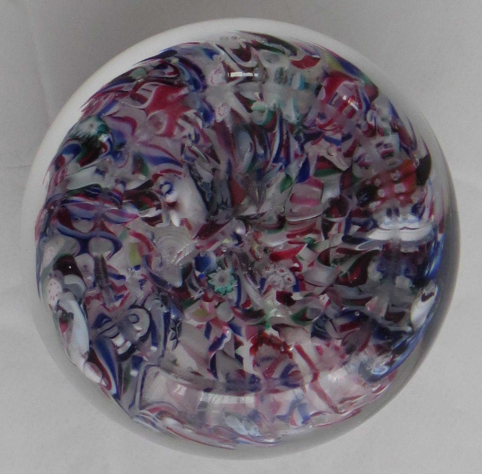 Antique Scrambled Glass Paperweight New England Glass Company, American 1852 For Sale 4