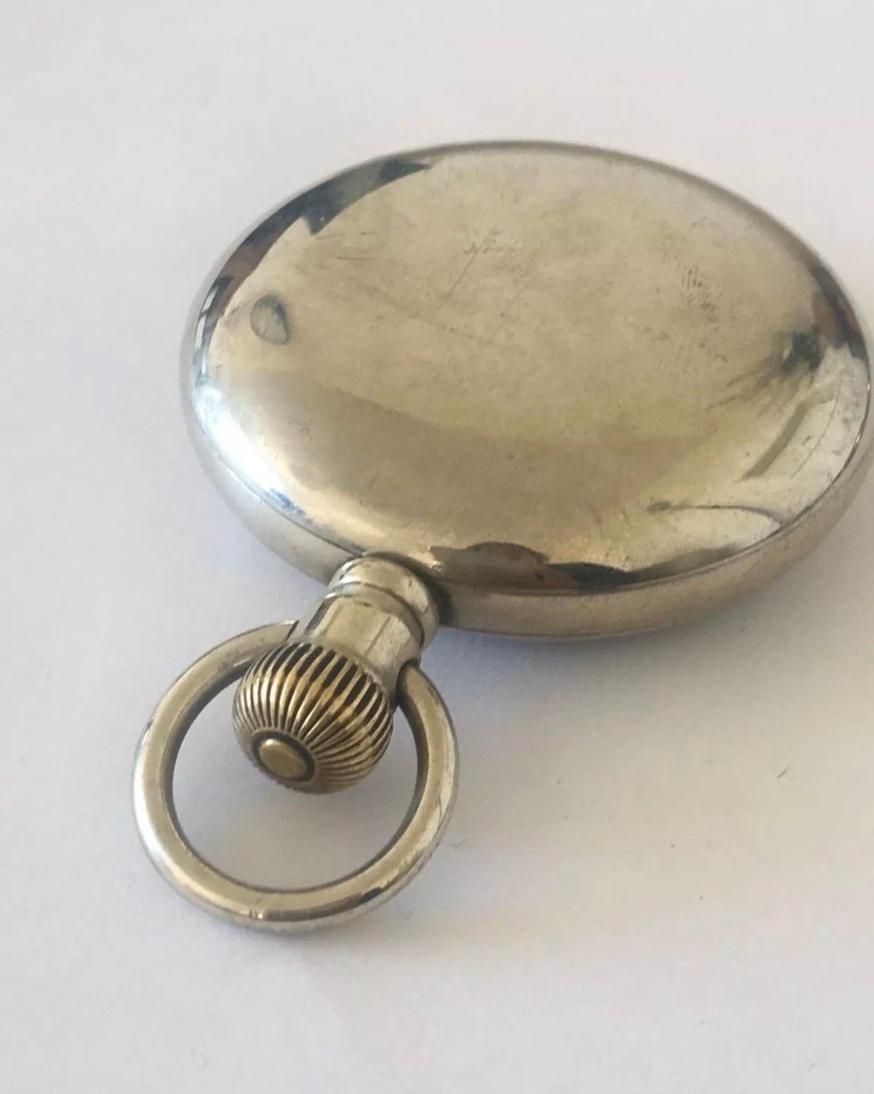 elgin pocket watch silver