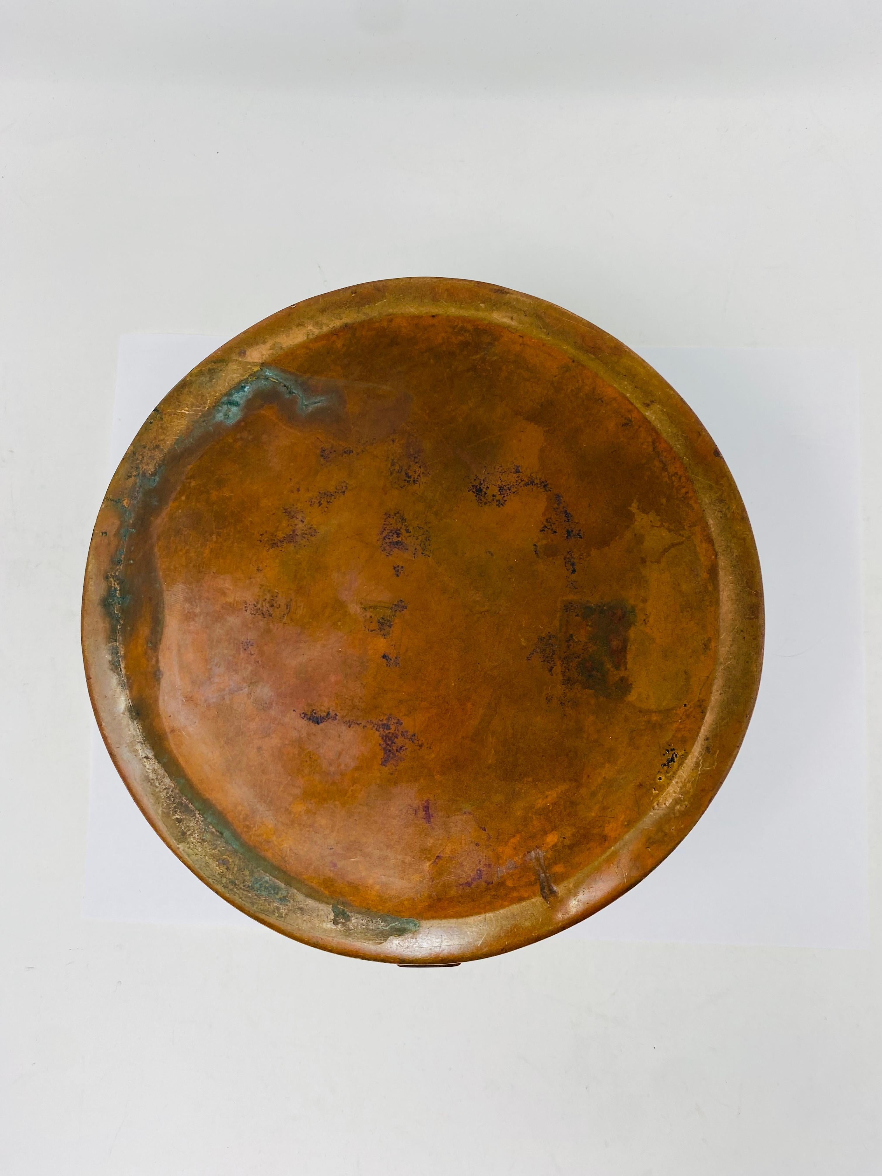 Antique Sculptural Copper Chinese Hand Warmer For Sale 6