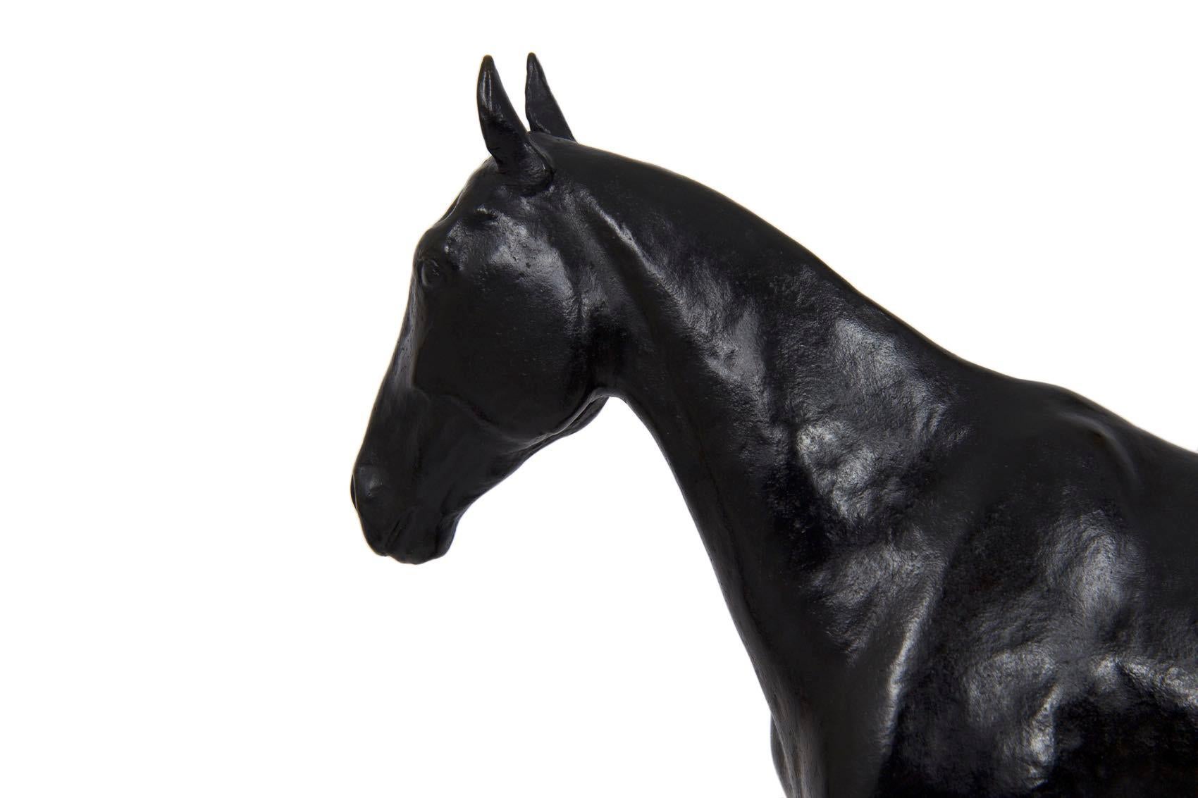Antique Sculpture of “Standing Horse” by Mary La BoyTeaux & Roman Bronze Works 6