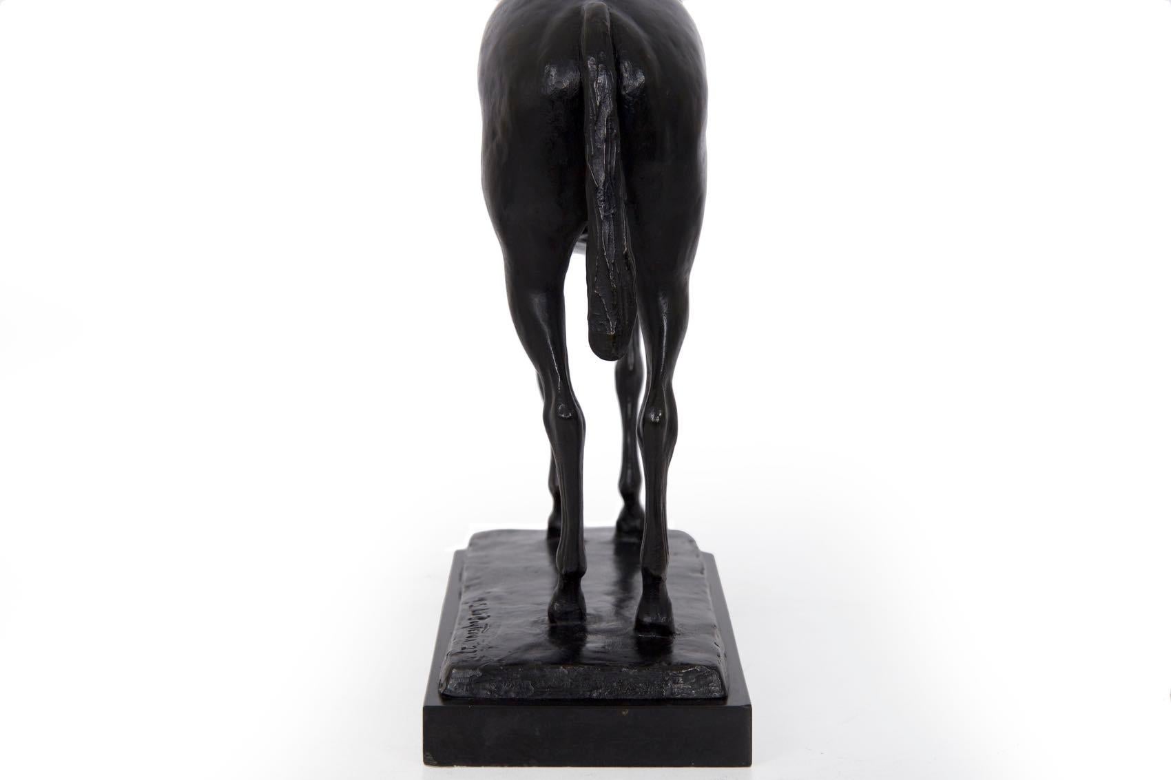 Antique Sculpture of “Standing Horse” by Mary La BoyTeaux & Roman Bronze Works 13