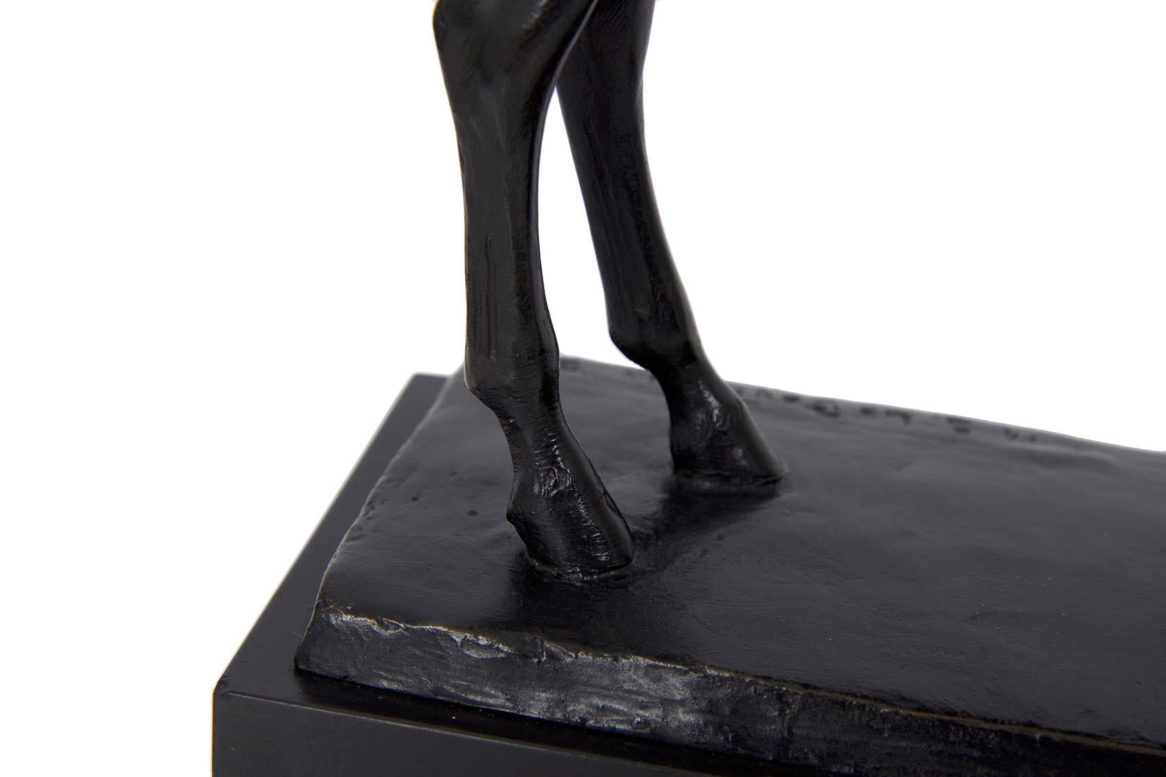 20th Century Antique Sculpture of “Standing Horse” by Mary La BoyTeaux & Roman Bronze Works