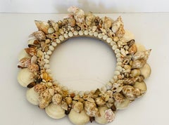 Antique Sea Shell Mirror Frame or Wreath