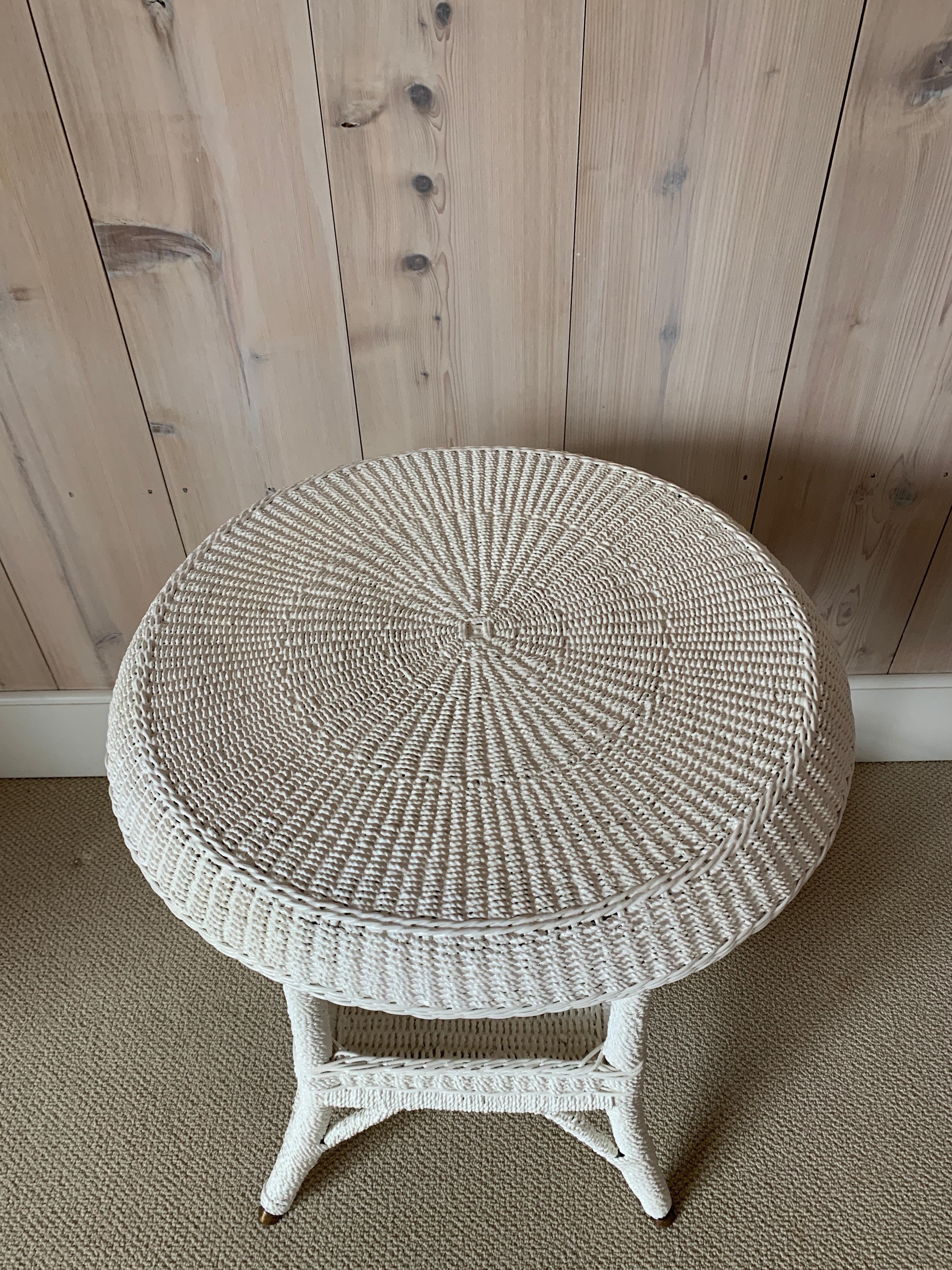 Antique Seagrass Table For Sale 1