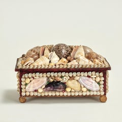 Antique Seashell Clad Box