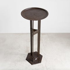 Antique Secessionist Arts And Crafts Iron Side Table By Hugo Berger For Goberg