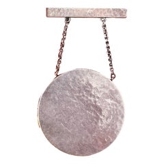 Antique Secessionist Locket with Brooch Hammered Silver 900