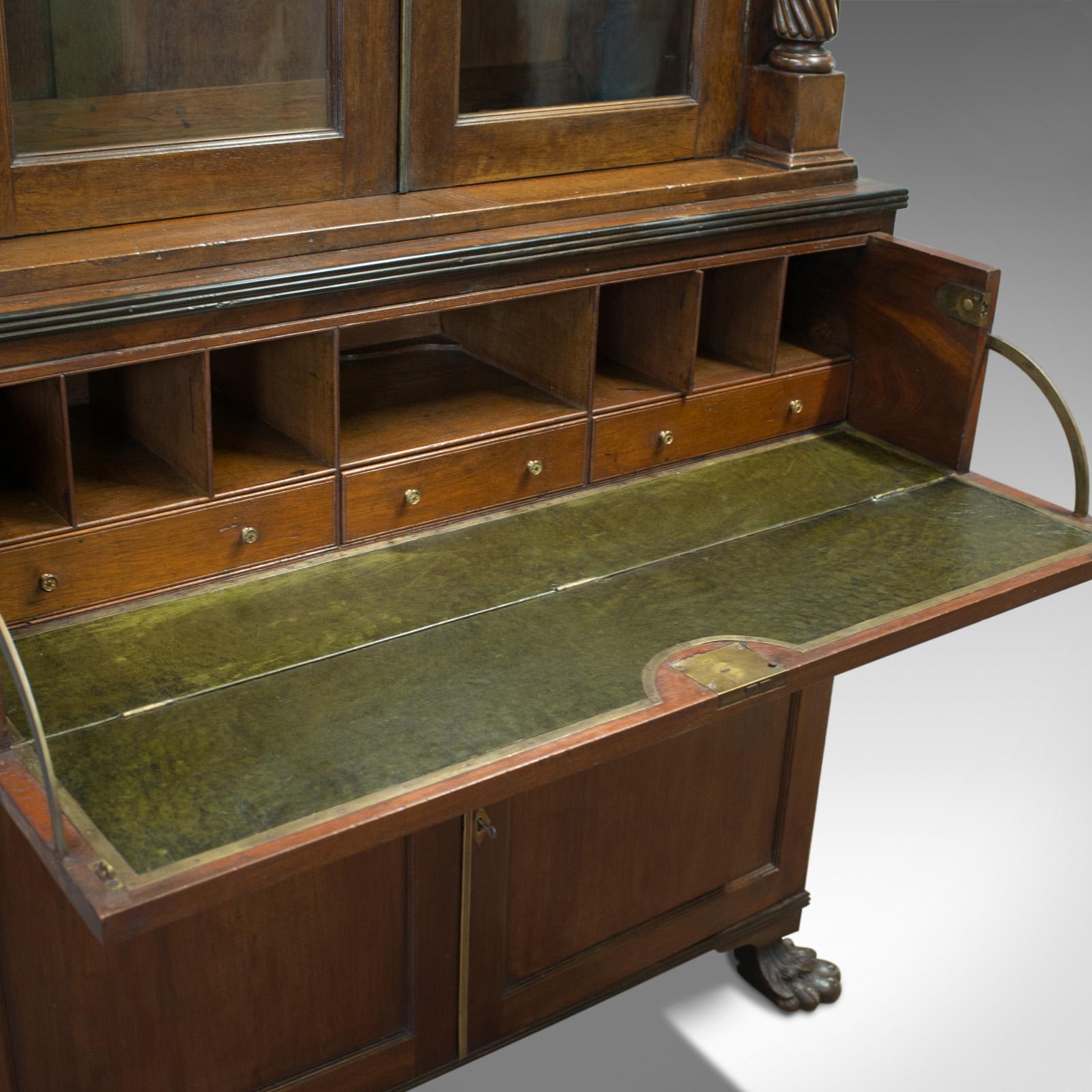 Antique Secretaire Bookcase, Scottish, Mahogany, Cabinet, Victorian, circa 1880 3